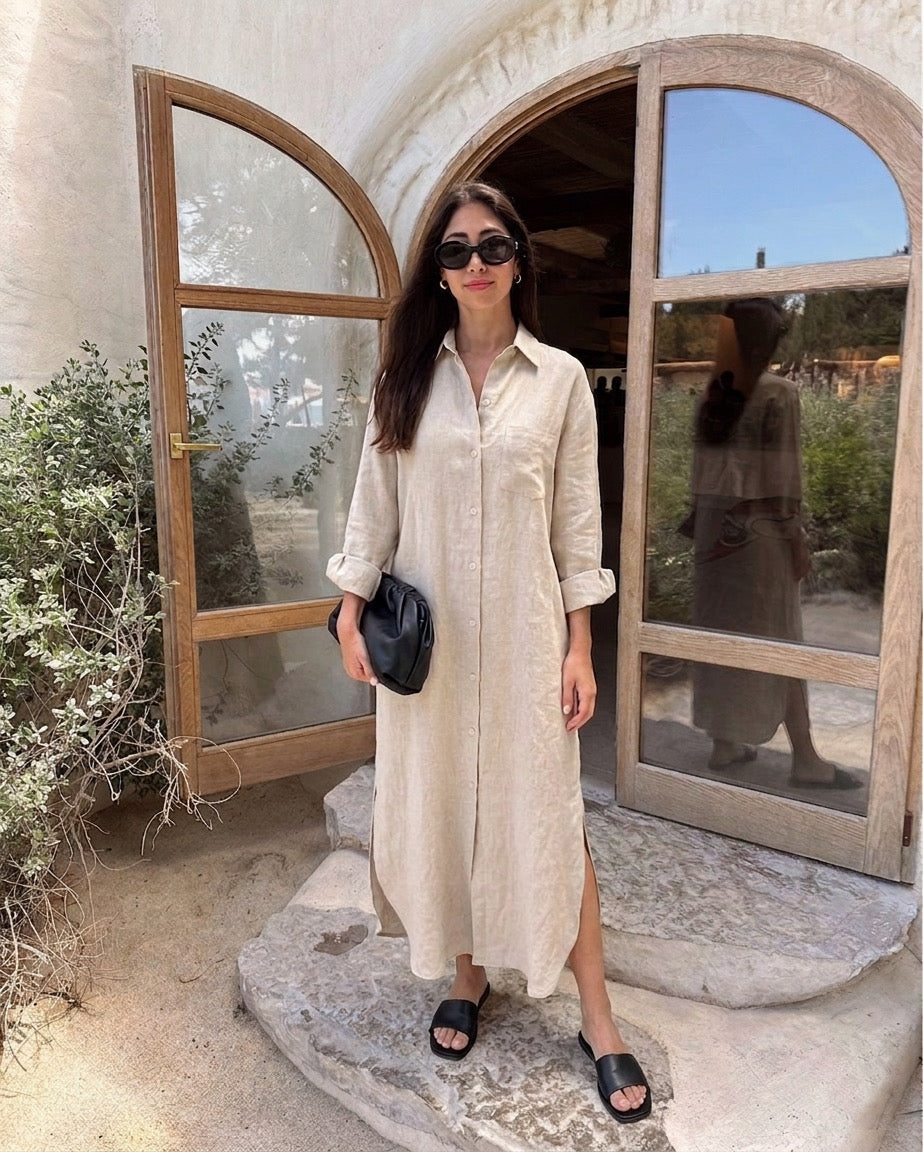 Flora shirt dress